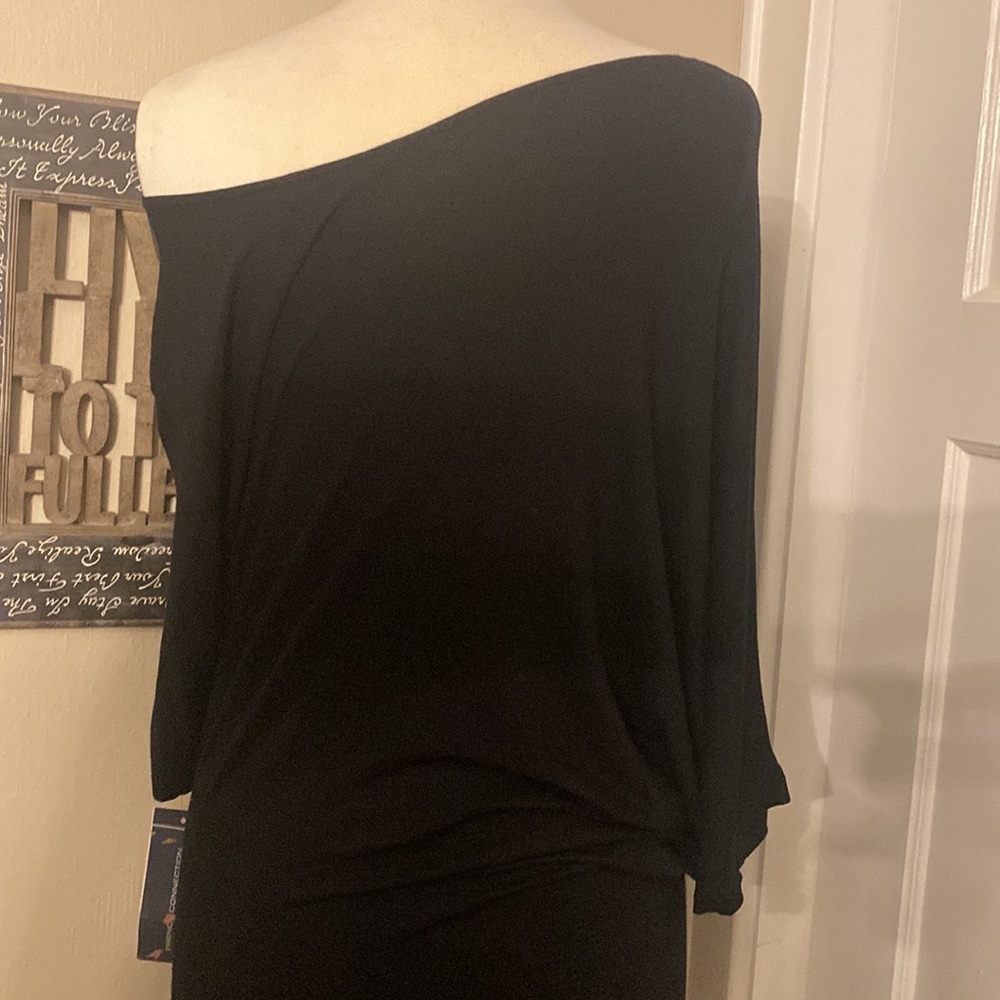 NWT French Connection SEXY 🔥 Off-Shoulder Asymmetrical Dress S/M $275 - Picture 8 of 14